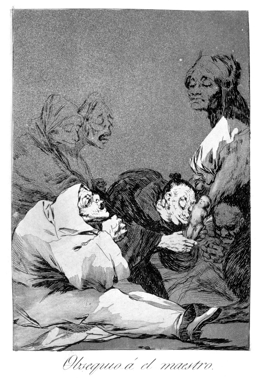 A gift for the master by Francisco de Goya