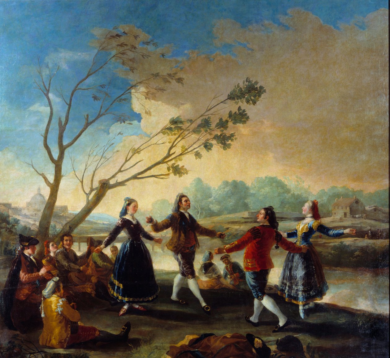Ball on the Edge of the Manzanares by Francisco de Goya