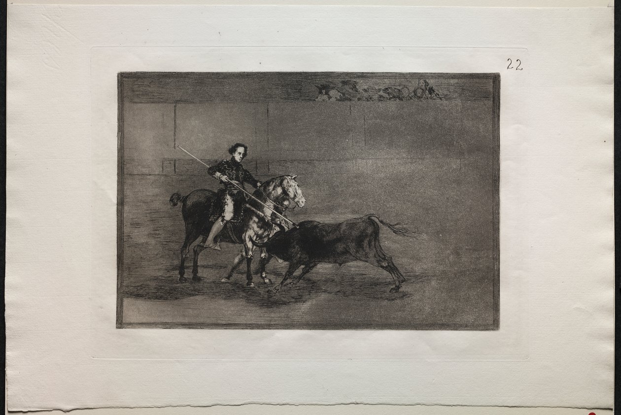 Bullfights: Manly Courage of the Celebrated Pajuelera in the Ring at Saragosa by Francisco de Goya