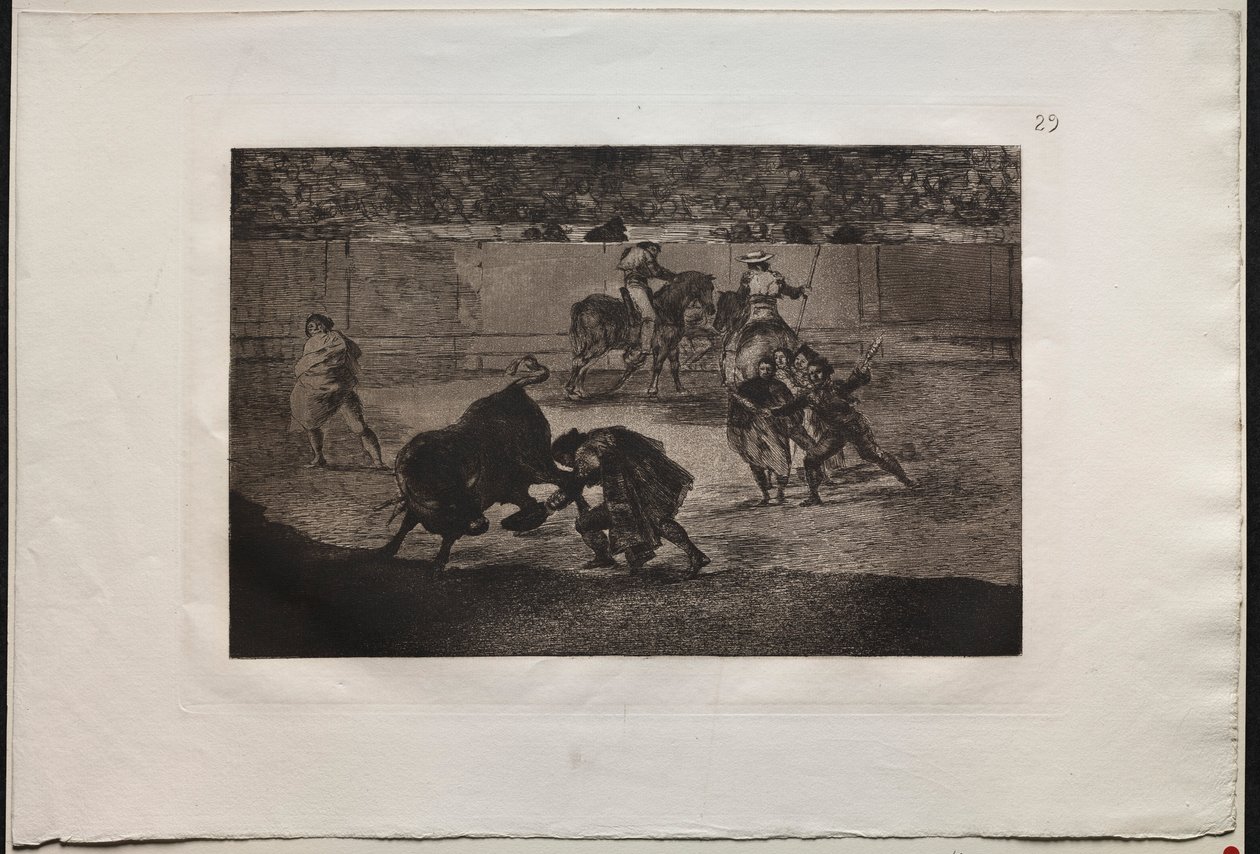Bullfights: Pepe Illo Making the Pass of the Recorte, 1876 by Francisco de Goya