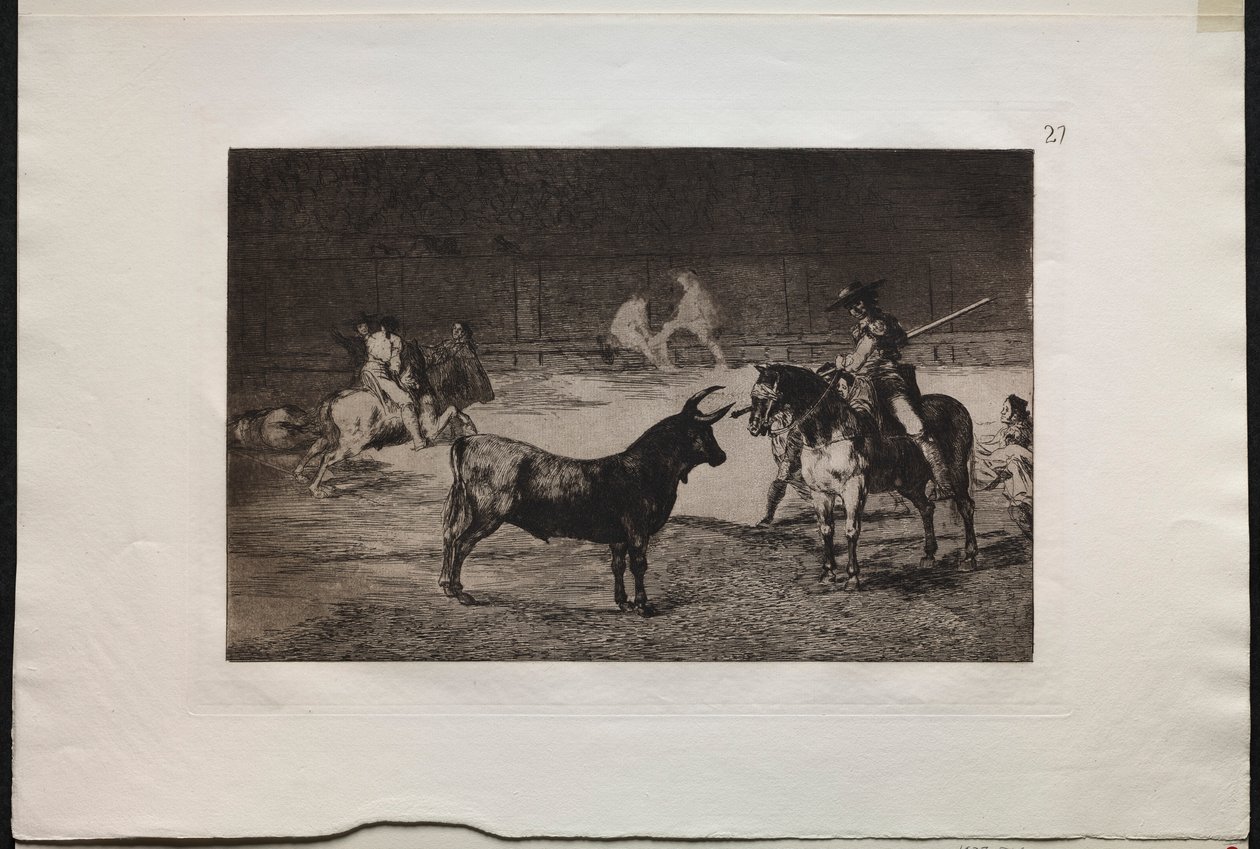 Bullfights: The Celebrated Picador, Fernando del Toro, Draws the Fierce Beast by Francisco de Goya