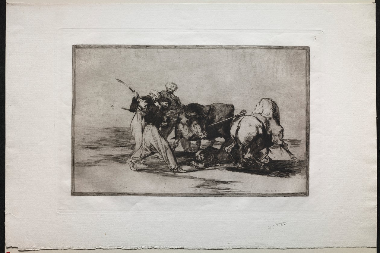 Bullfights: The Moors Settled in Spain, Giving Up the Superstitions of the Koran, 1876 by Francisco de Goya