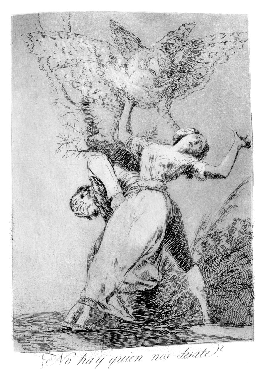 Can't Anyone Unite Us, 1799 by Francisco de Goya