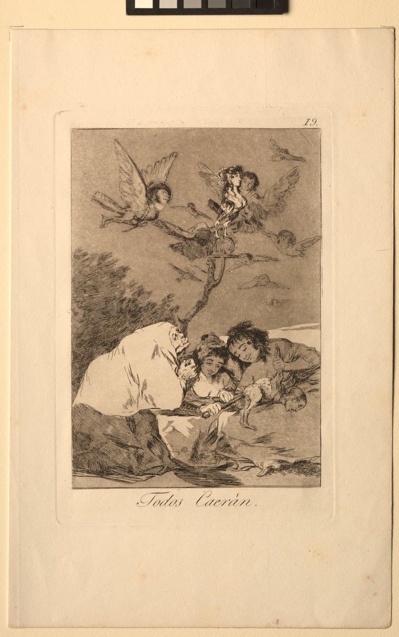 Caprichos: All Will Fall by Francisco de Goya