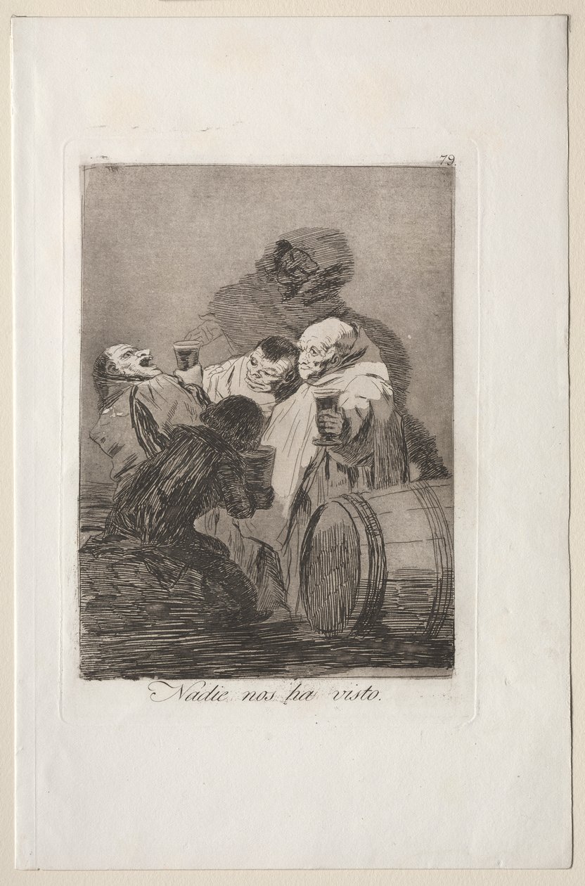 Caprichos: No One has Seen Us by Francisco de Goya