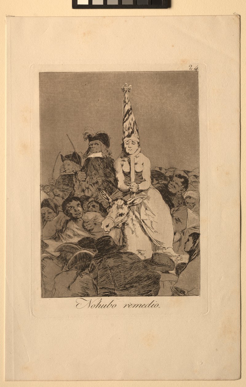 Caprichos: Nothing Could Be Done About It by Francisco de Goya