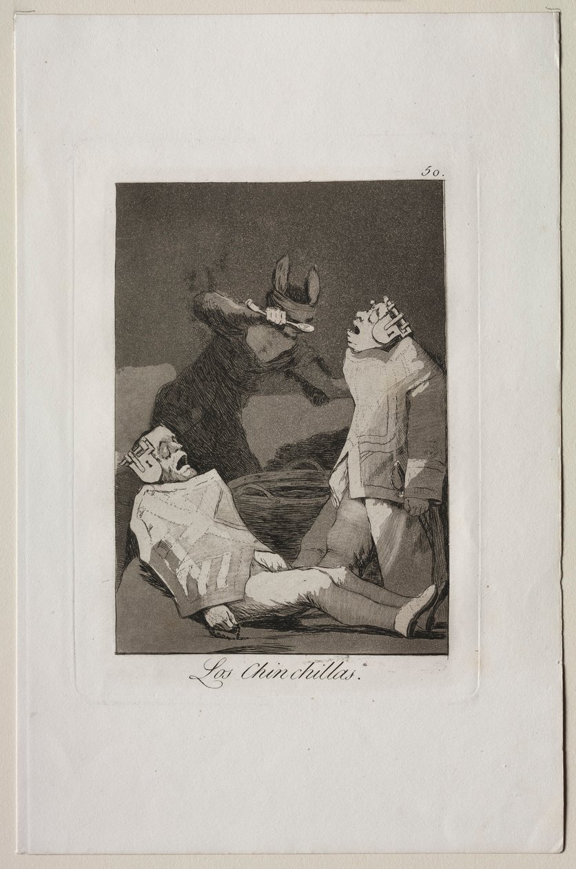 Caprichos: The Chinchillas by Francisco de Goya