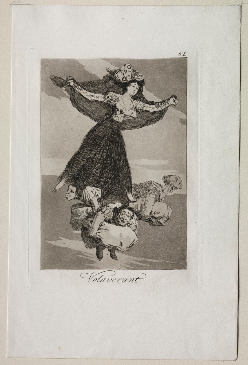 Caprichos: They Have Flown by Francisco de Goya