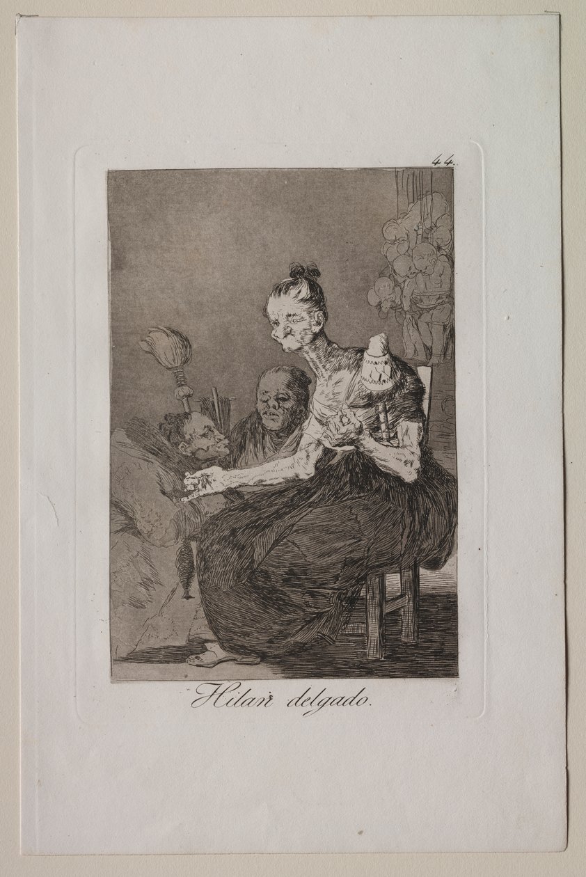 They Spin Finely by Francisco de Goya