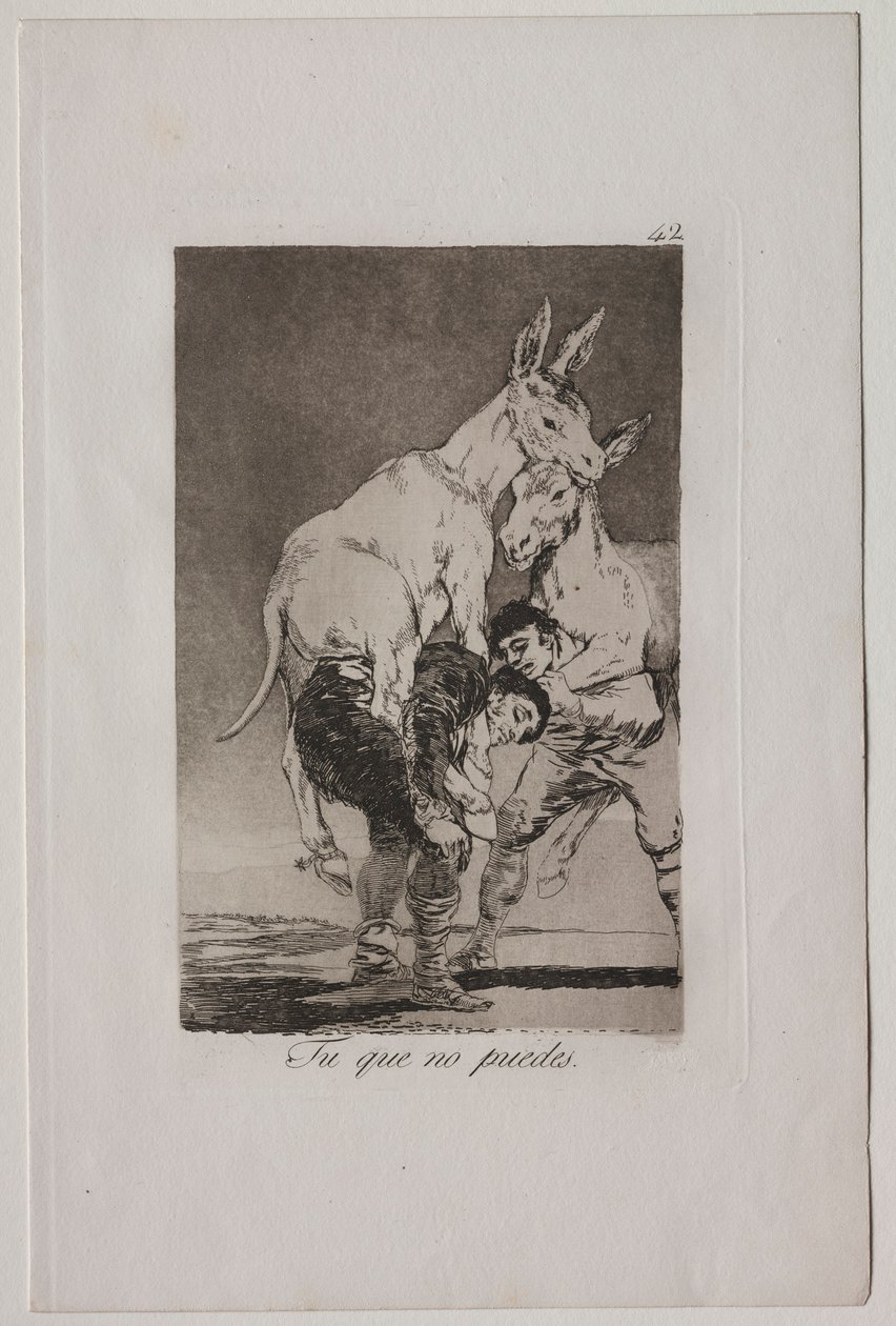 Caprichos: Thou Who Canst Not by Francisco de Goya