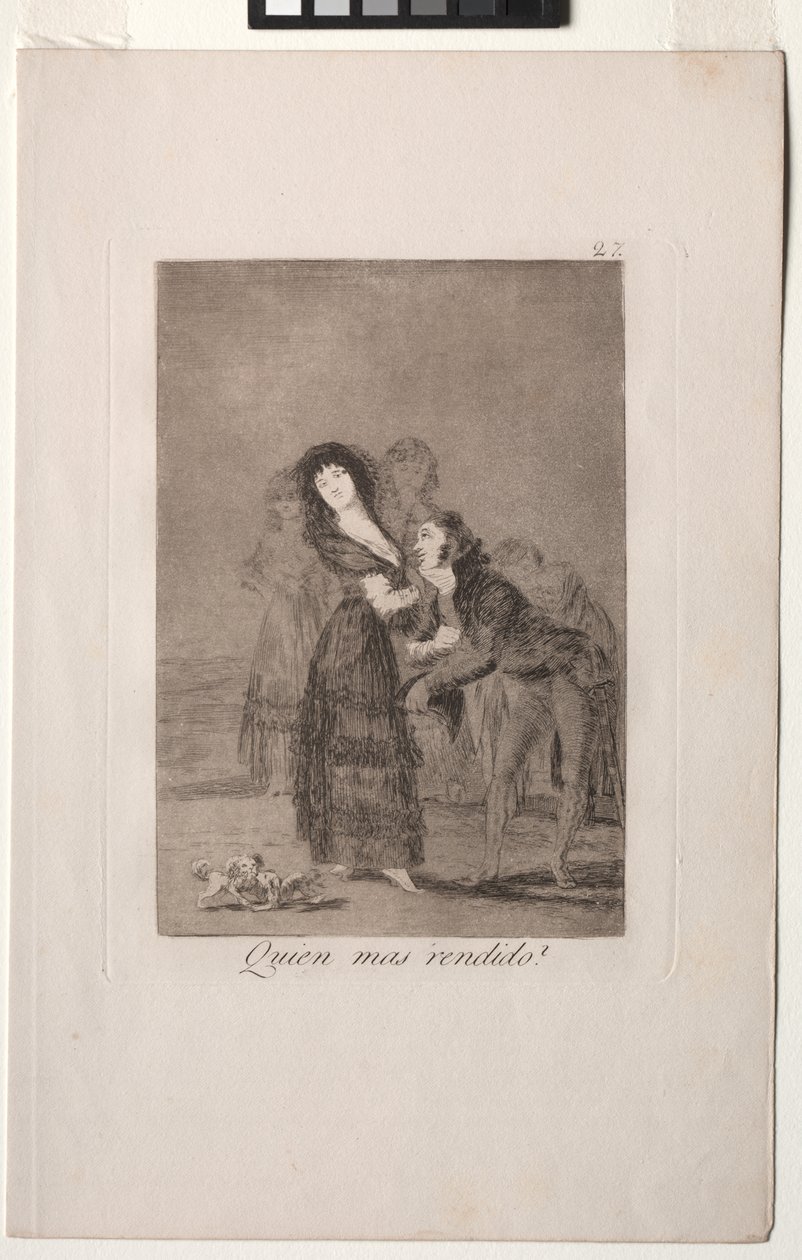 Caprichos: Which of Them is the More Overcome? by Francisco de Goya