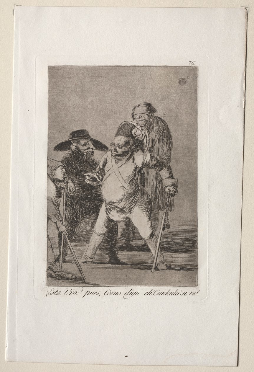 Caprichos: You Understand?...Well, as I Say...eh! Look Out! Otherwise... by Francisco de Goya
