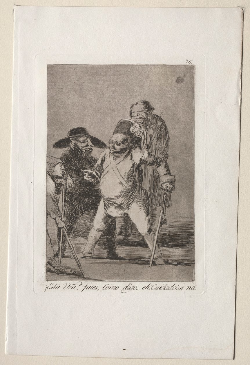 Caprichos: You understand...Well, as I say...eh! Look out! Otherwise... by Francisco de Goya