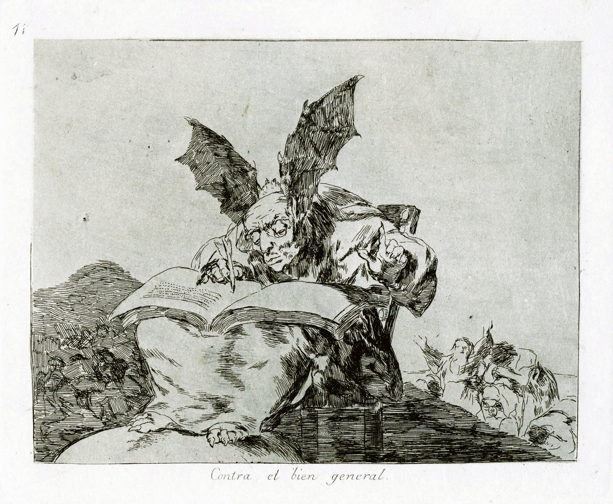 Against the Common Good. Plate 71 from The Disasters of War, 1810-1820 by Francisco de Goya