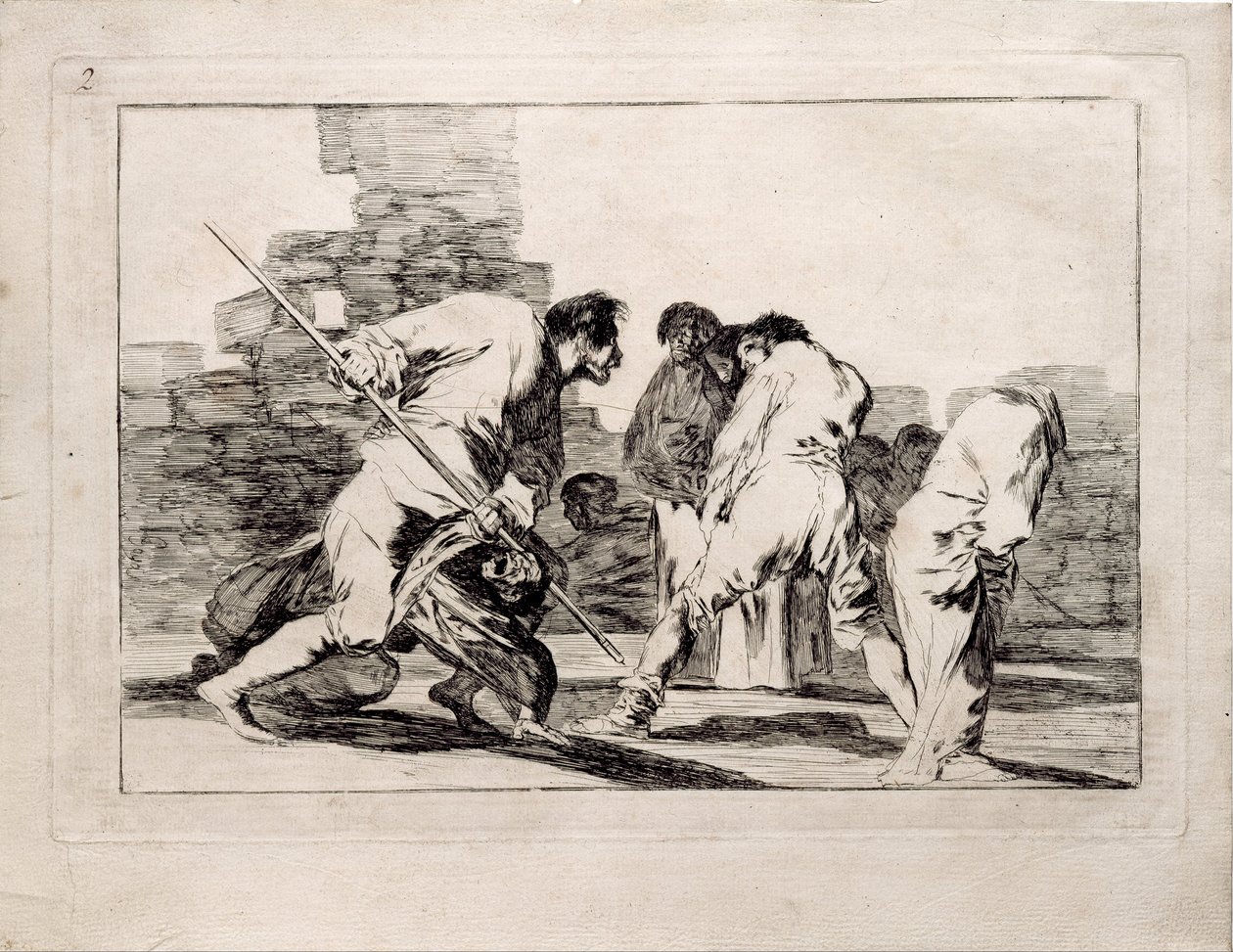 Cruel Folly from the Series Los Disparates Follies, 1815-1819 by Francisco de Goya