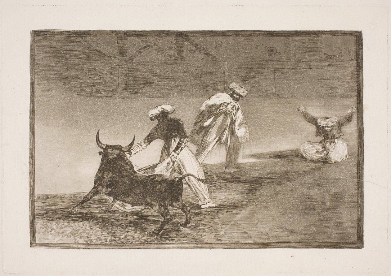 They Tease Another in the Enclosure by Francisco de Goya