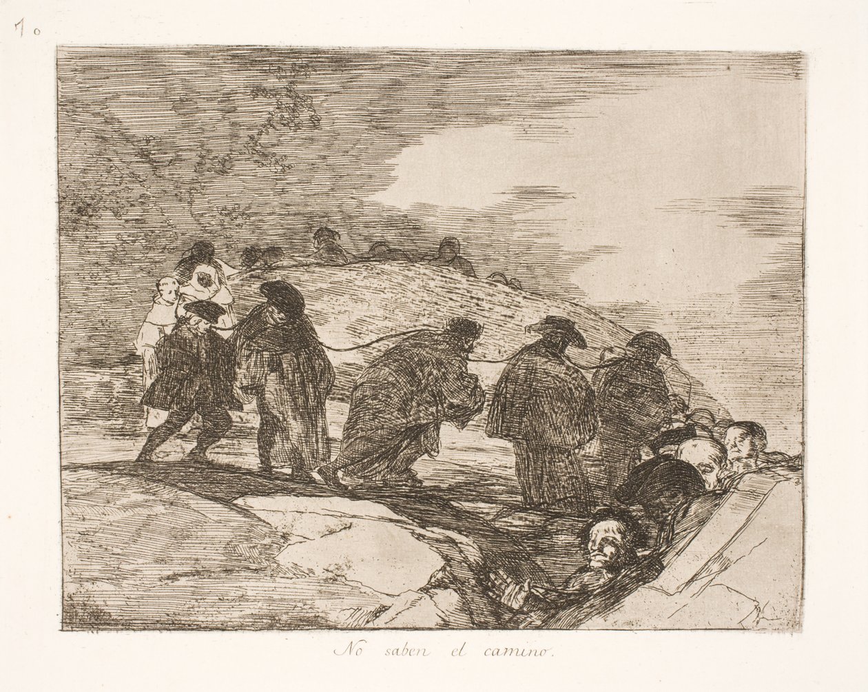 They Do Not Know Where (70) by Francisco de Goya