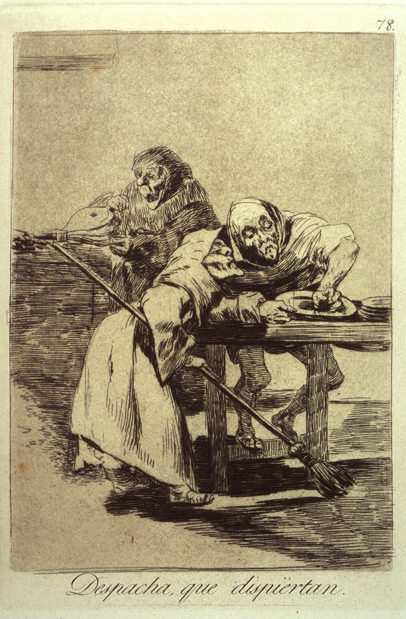 Be Quick, They Are Waking Up, Plate 78 from Los Caprichos by Francisco de Goya
