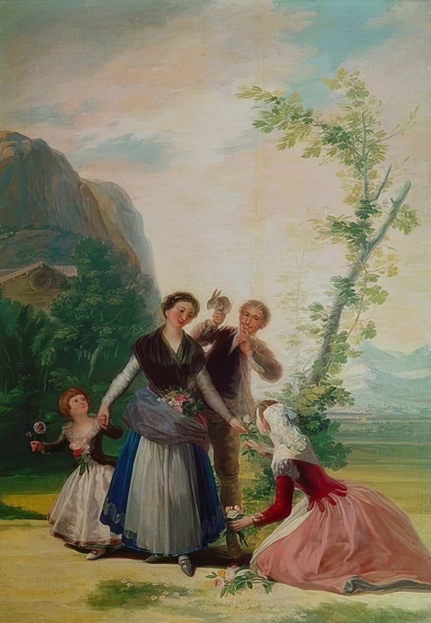 The Flower Girls or Spring by Francisco de Goya