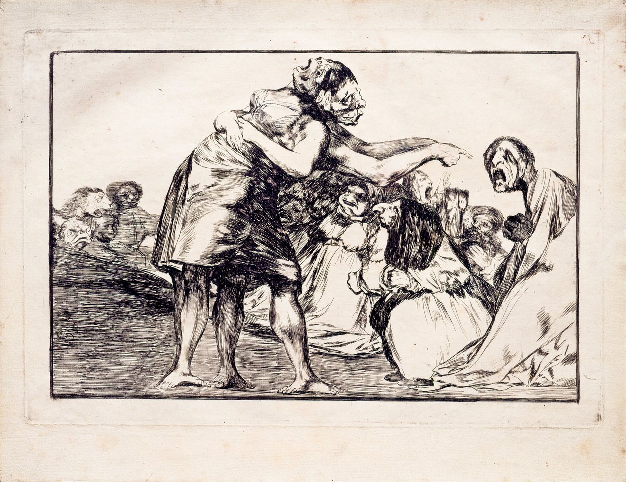 Disorderly Folly from the Series Los Disparates Follies, 1815-1819 by Francisco de Goya