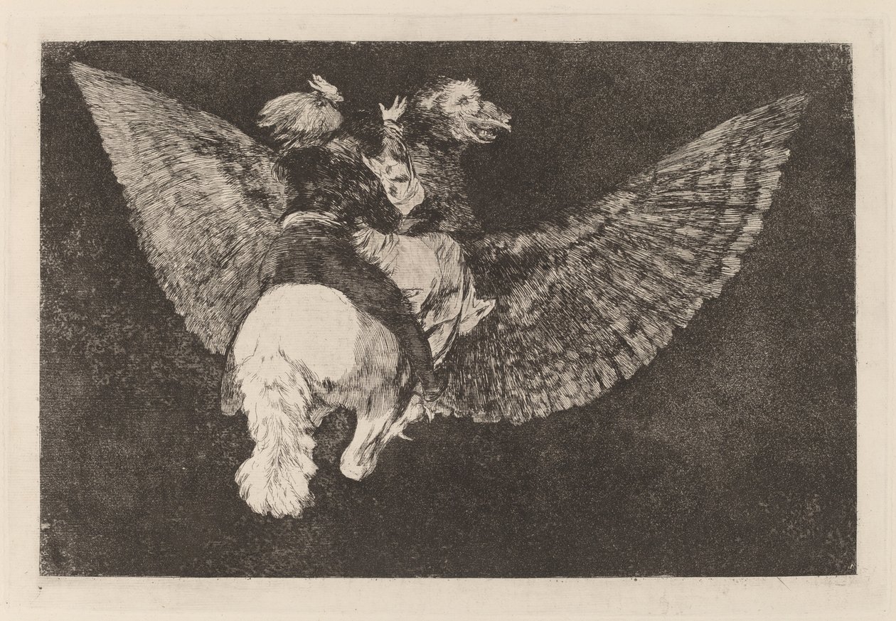Flying Folly by Francisco de Goya