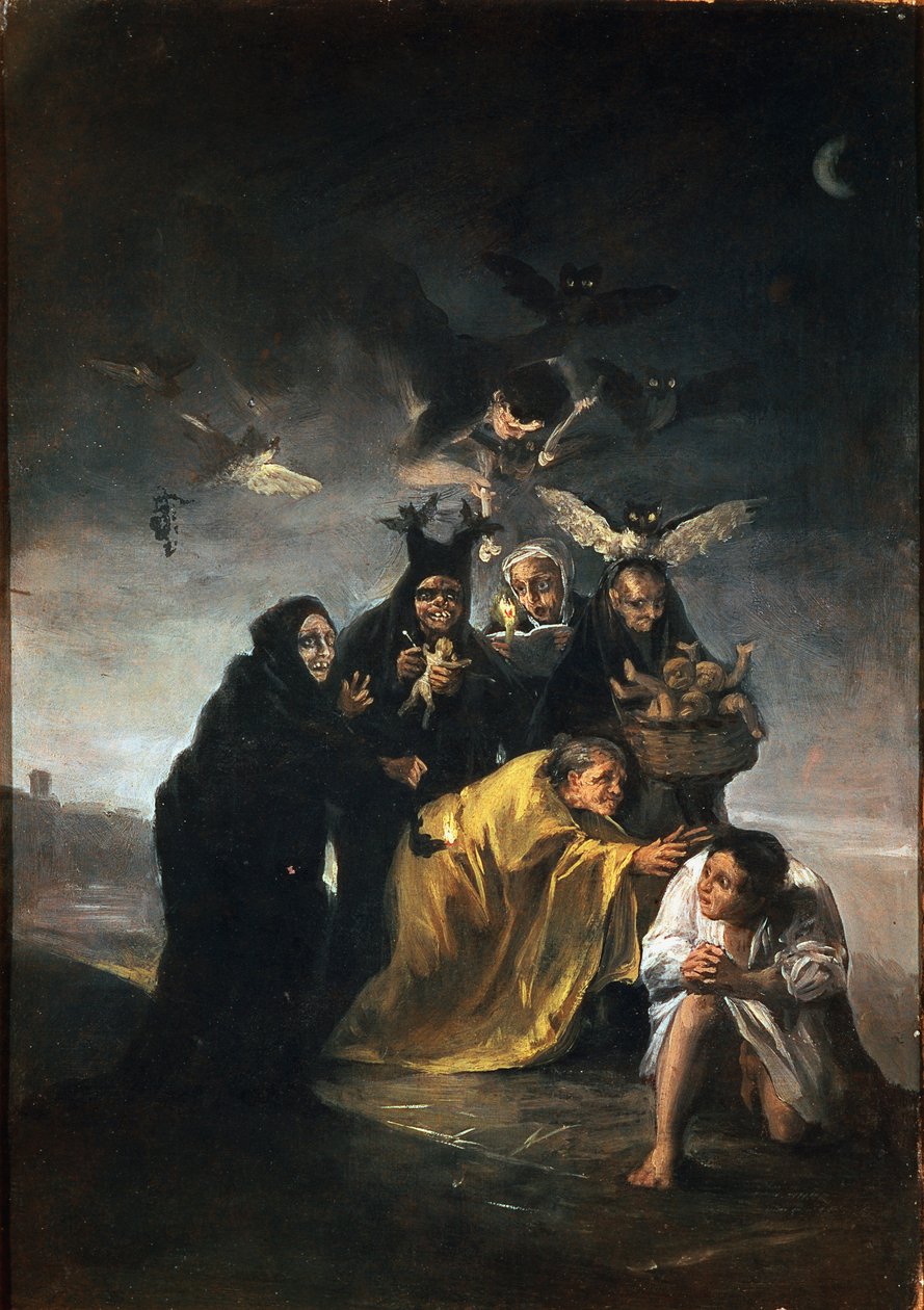 Exorcism or witches by Francisco de Goya