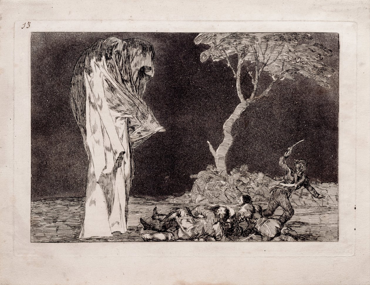 Fearful Folly from the series Los Disparates, 1815-1819 by Francisco de Goya