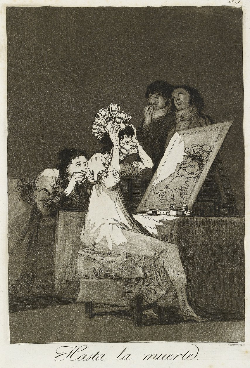 Hasta la Muerte, 1799 by Francisco de Goya