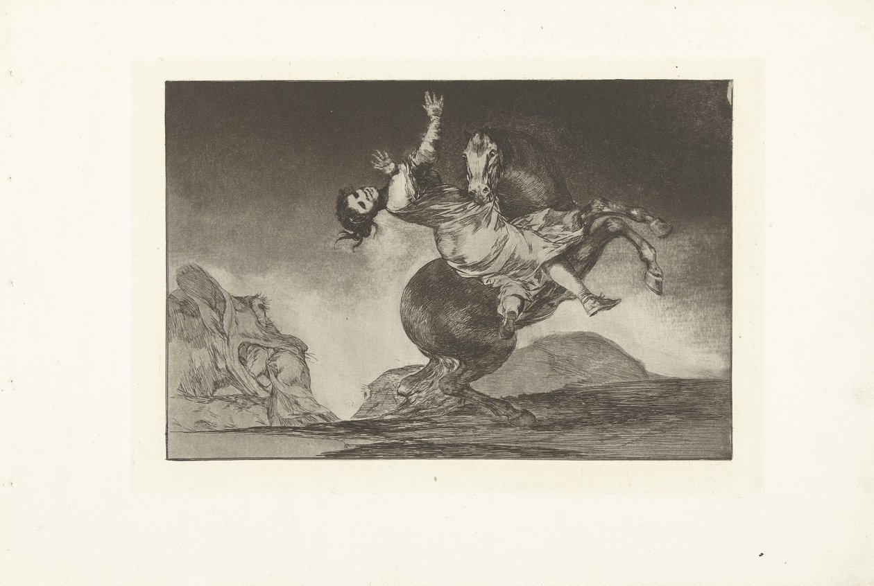 The Abducting Horse (Los Disparates) by Francisco de Goya