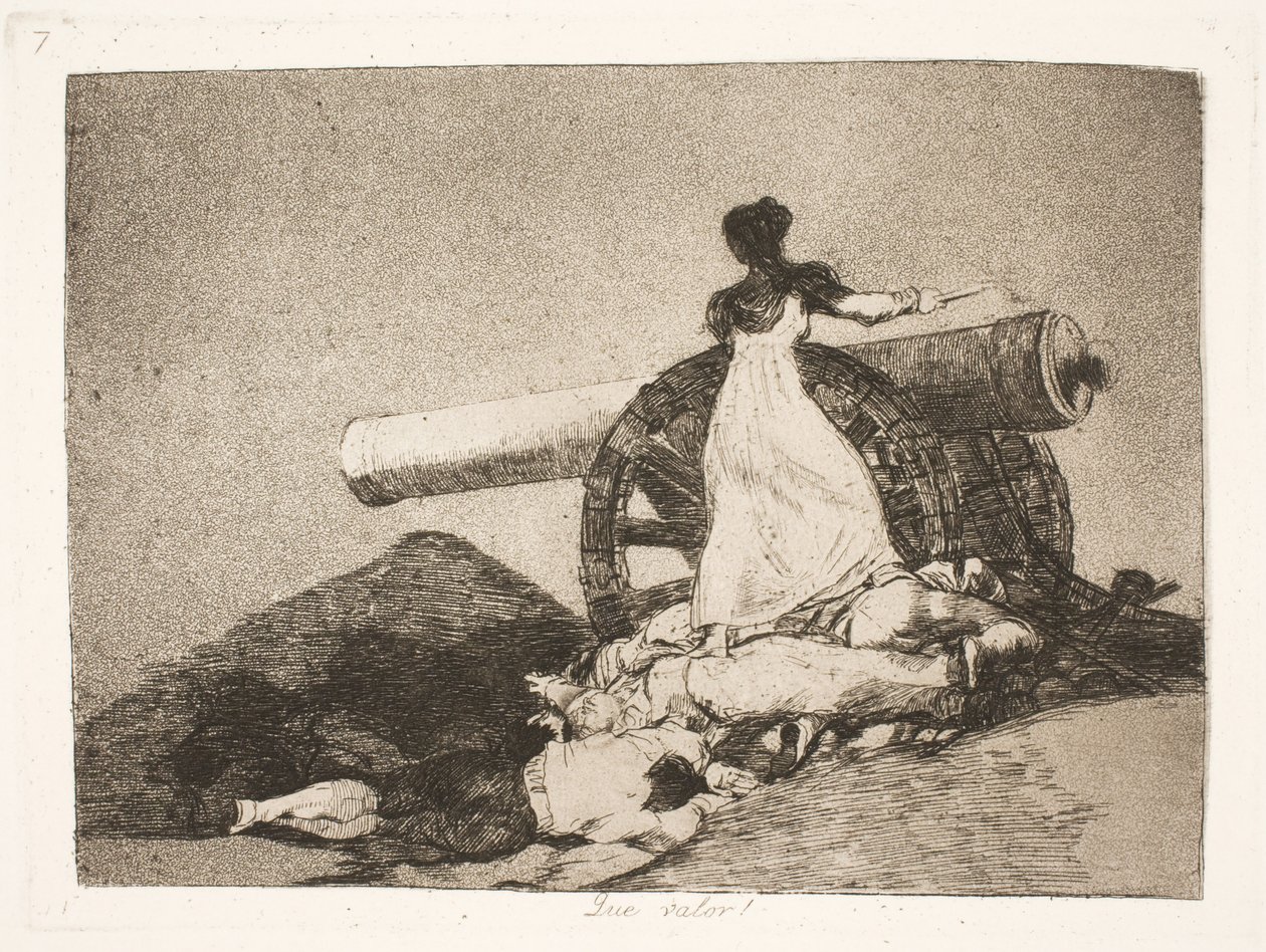 What Heroism! (7) by Francisco de Goya