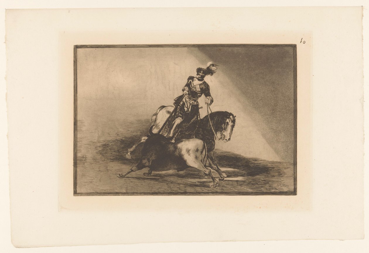 Emperor Charles V Fighting a Bull (Bullfighting series) by Francisco de Goya