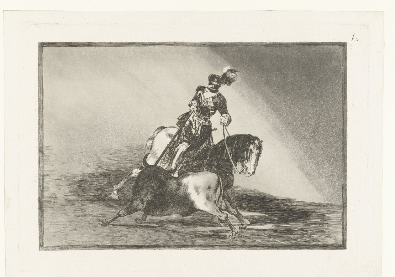 Emperor Charles V Fighting a Bull by Francisco de Goya