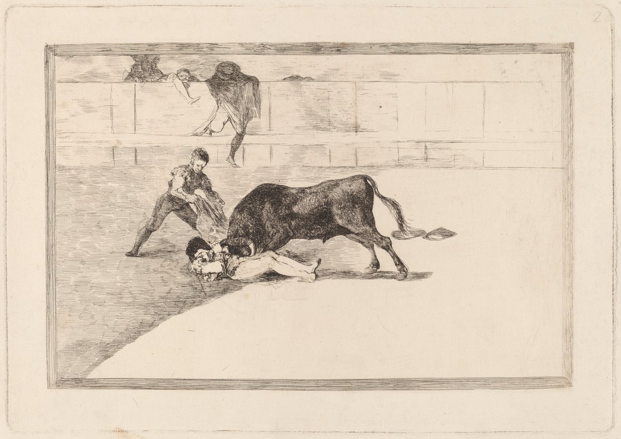 The Unlucky Death of Pepe Illo in the Ring at Madrid by Francisco de Goya