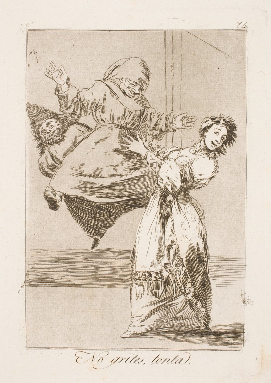 Stop Screaming, You Fool! by Francisco de Goya