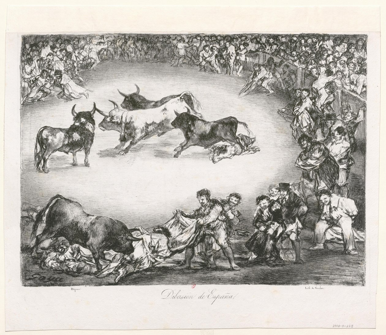 The Bulls of Bordeaux: Entertainment of Spain by Francisco de Goya