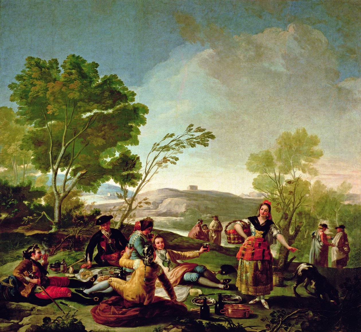 Meal on the banks of the River Manzanares by Francisco de Goya