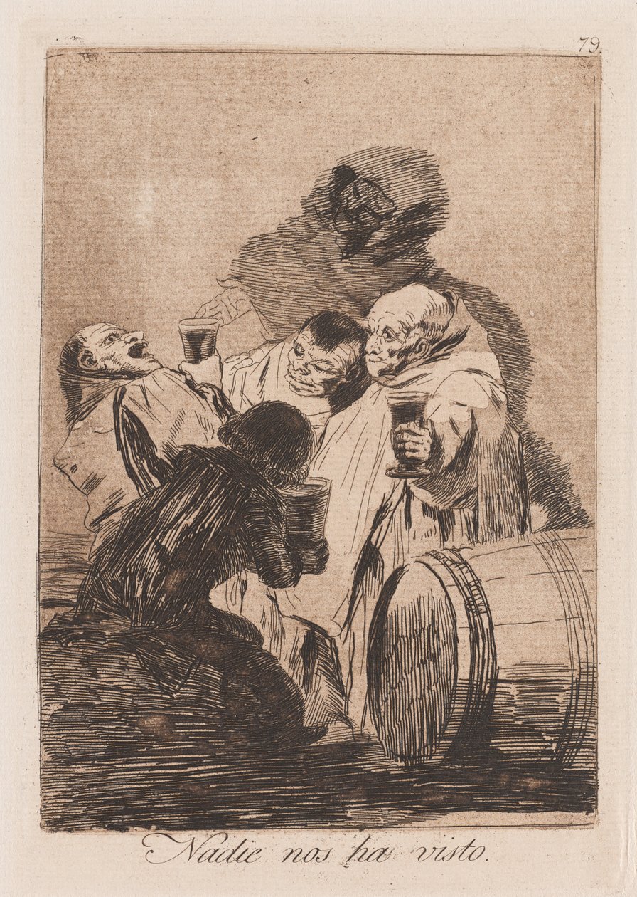 No One Has Seen Us, late 18th-early 19th century by Francisco de Goya