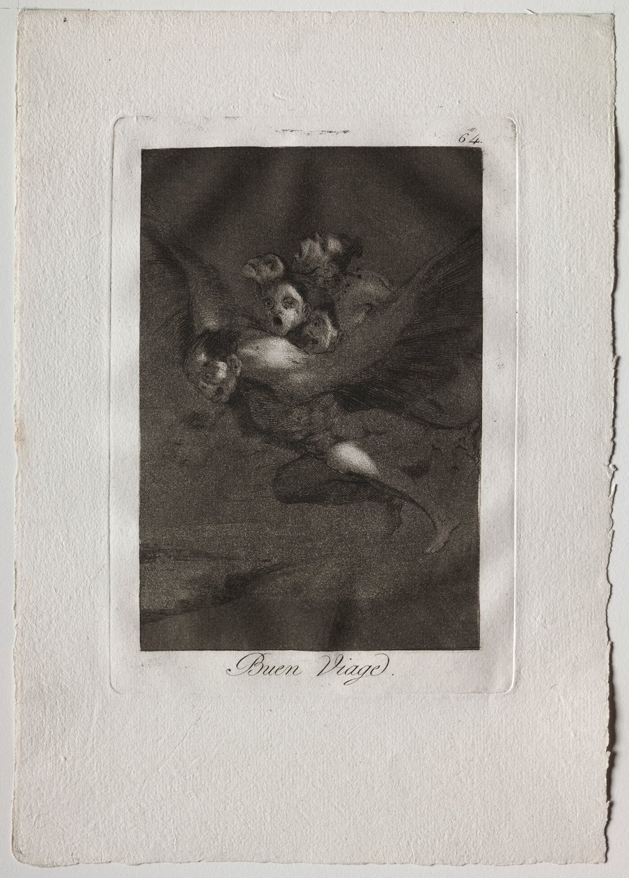 Ochenta Caprichos: Bon Voyage by Francisco de Goya