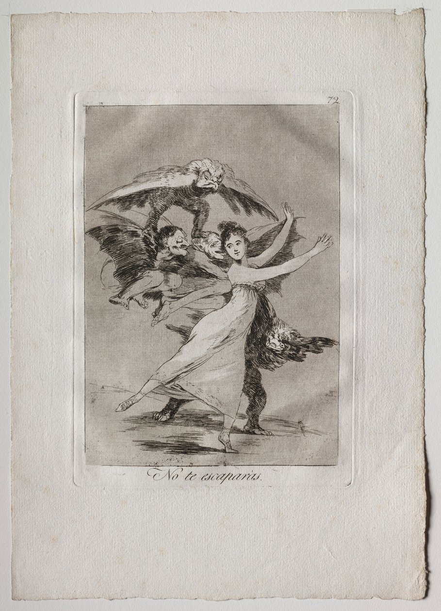 Ochenta Caprichos: You Will Not Escape, 1793-1798 by Francisco de Goya