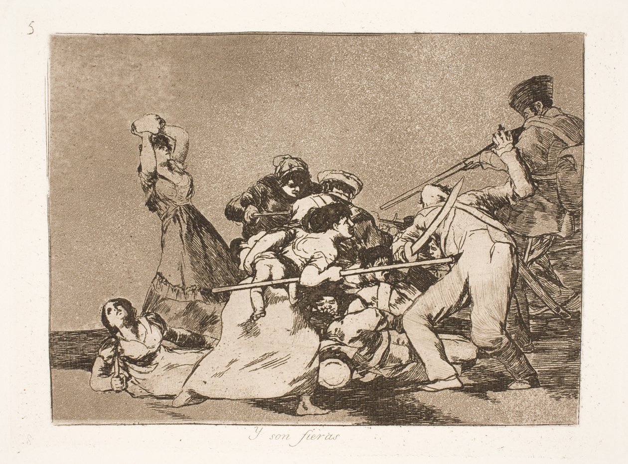 And They Are Like Furies (5) by Francisco de Goya