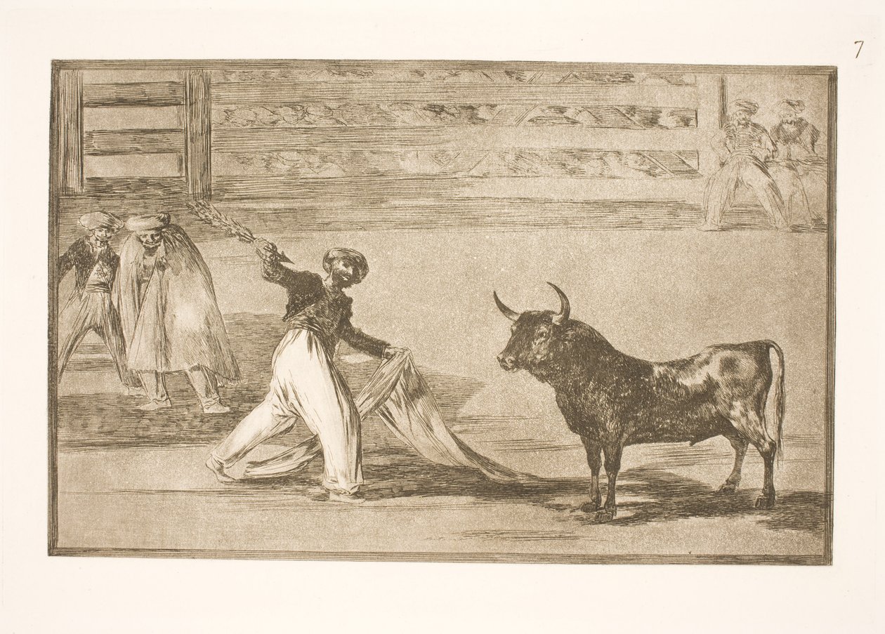 The Origin of Harpoons or Banderillas by Francisco de Goya