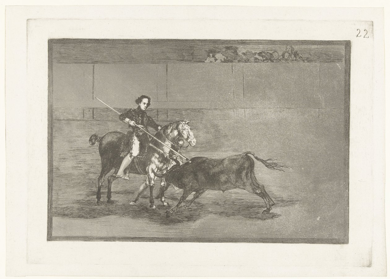 Pajuelera in the Arena of Zaragoza (La Tauromaquia) by Francisco de Goya