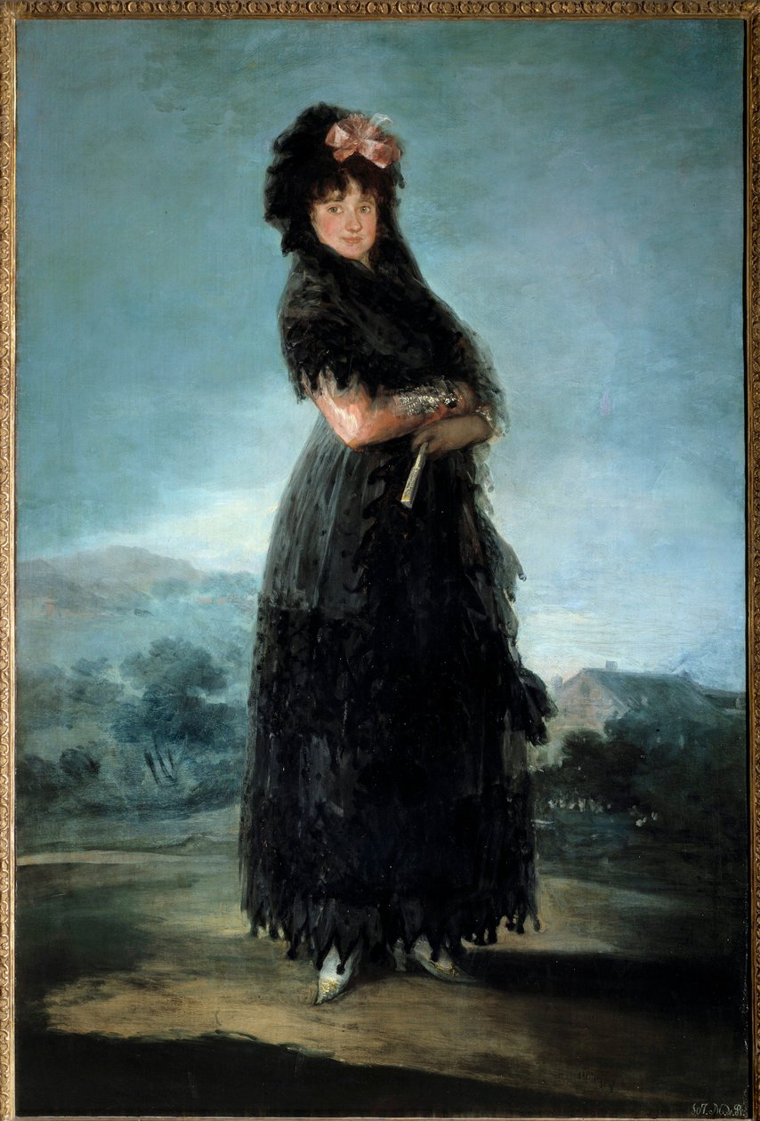Portrait of Mariana Waldstein, Marquise de Santa Cruz by Francisco de Goya