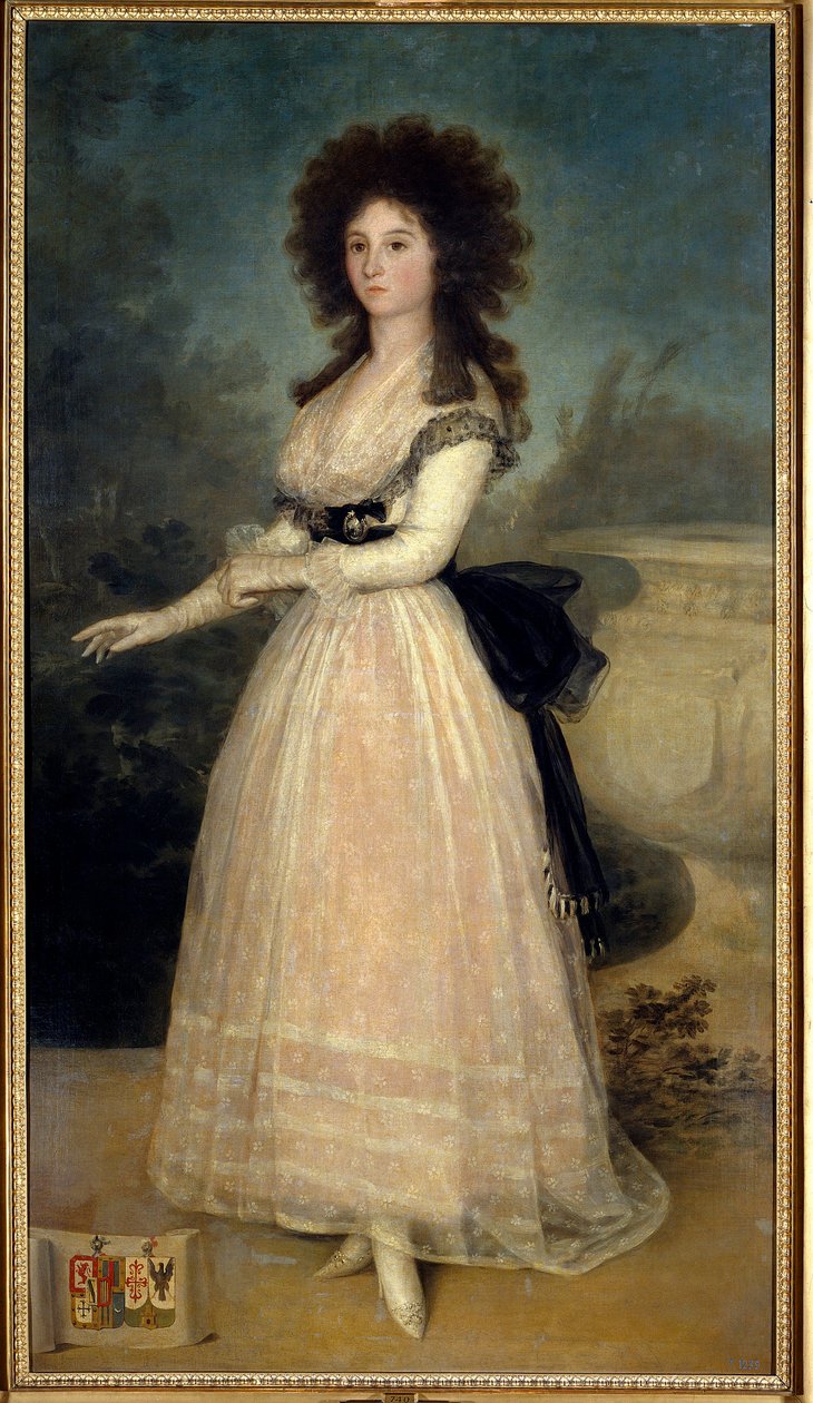 Full-Length Portrait of Dona Tadea Arias de Enriquez by Francisco de Goya