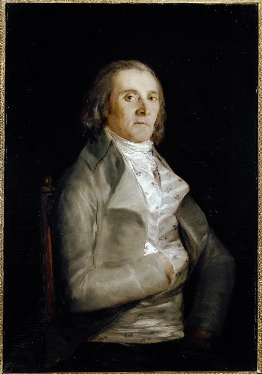 Portrait of Don Andres del Peral, painter decorator by Francisco de Goya