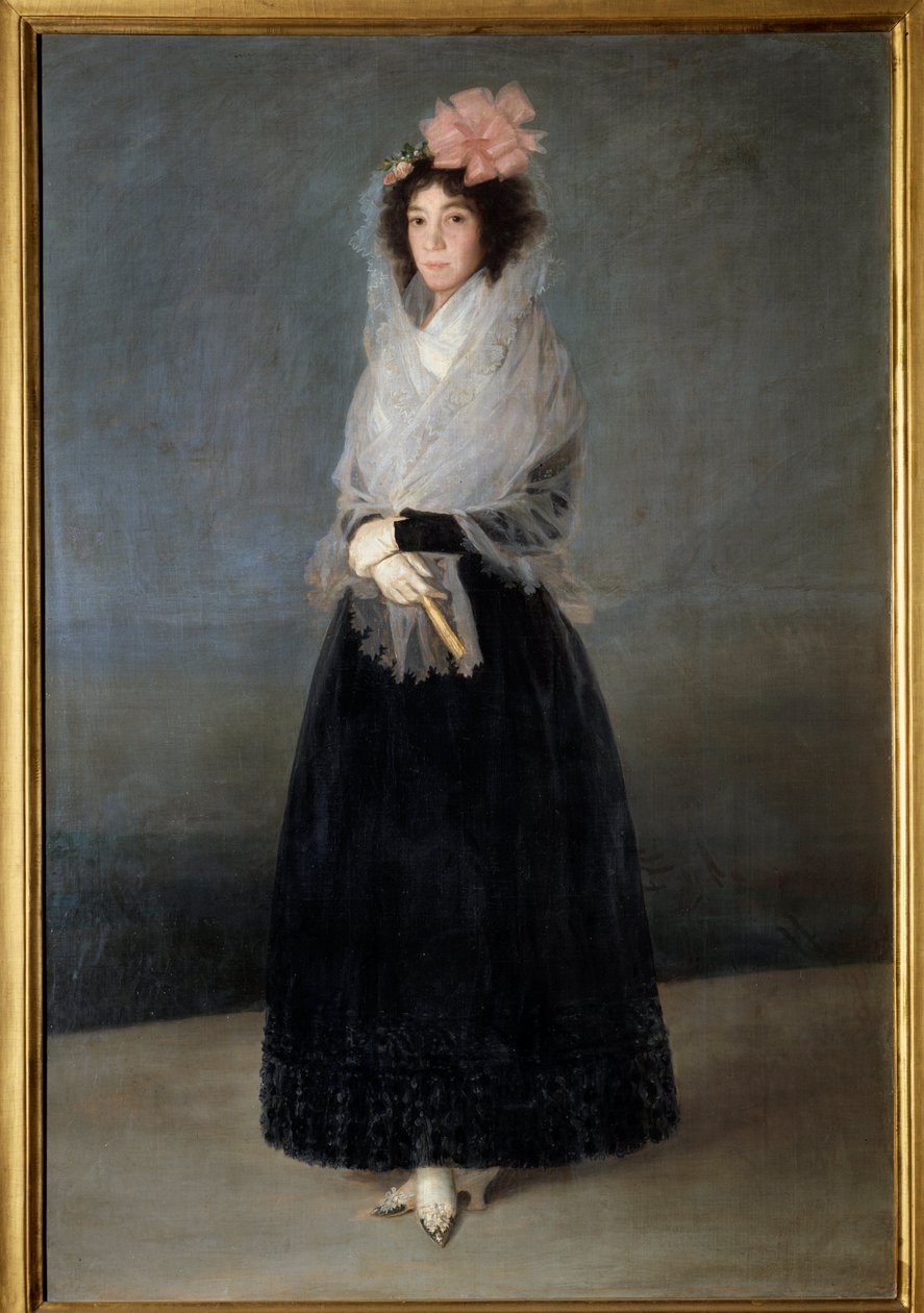 Portrait of the Countess Del Carpio, Marquise of the Solana (1757-1795). Painting by Francisco de Goya (1746-1828) 18th century by Francisco de Goya