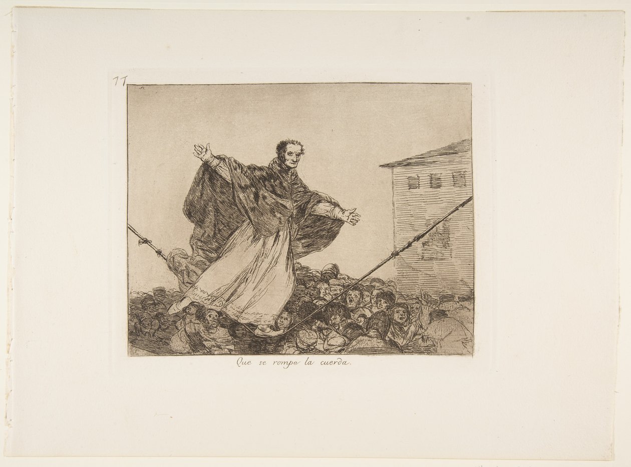 May the Cord Break, Plate 77 from The Disasters of War, after 1814-15, published 1863 by Francisco de Goya