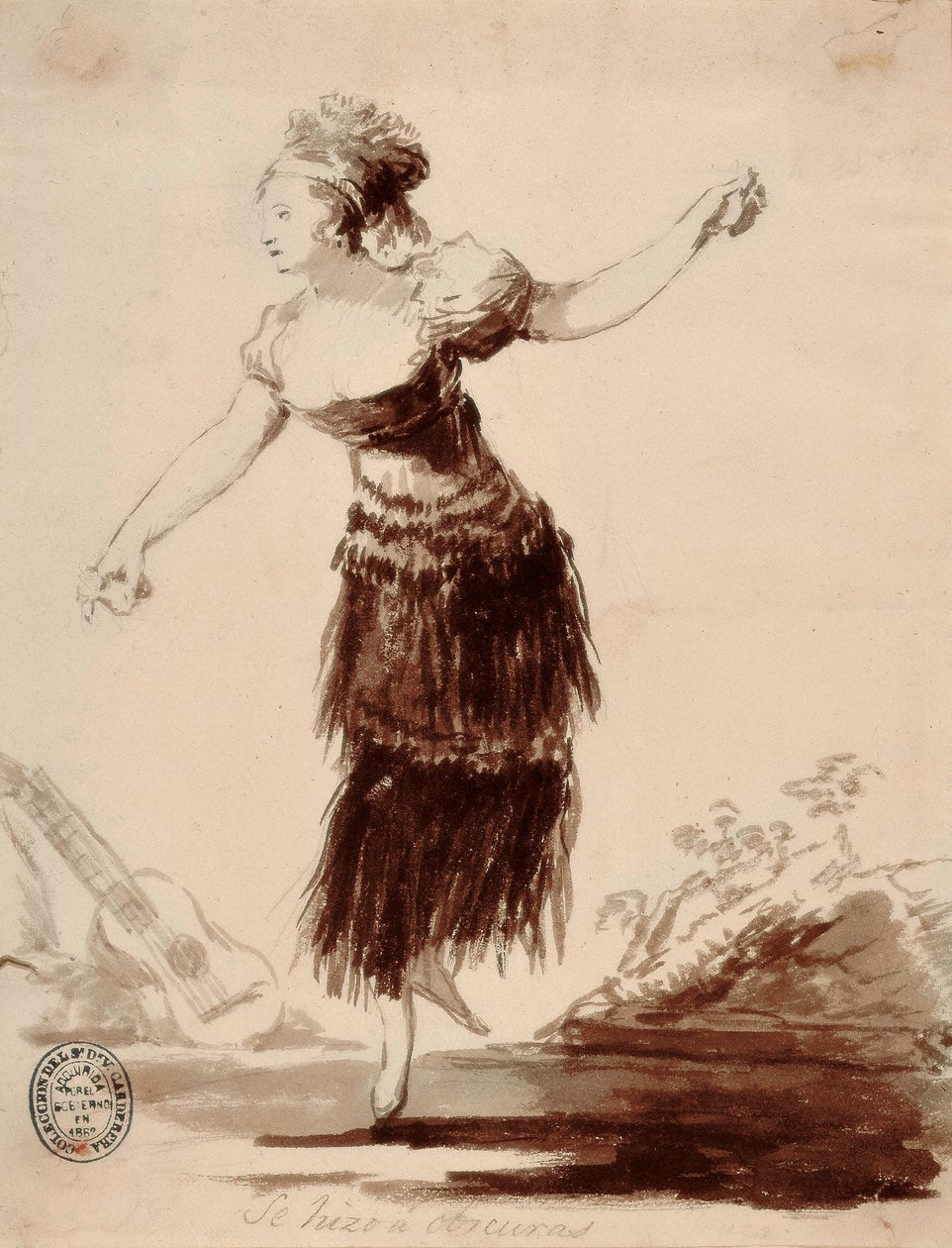 She Was Created by the Shadow by Francisco de Goya
