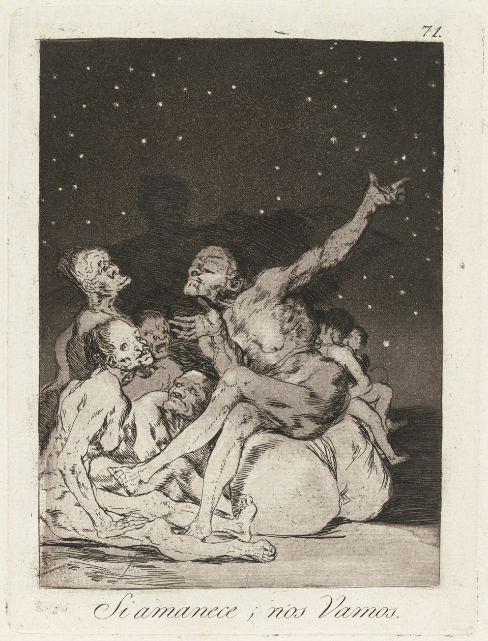 When Day Breaks We Will Be Off by Francisco de Goya