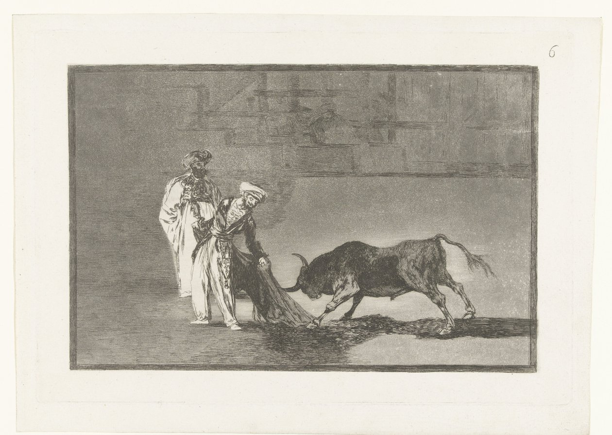 Bullfighters in an Arena (series: La Tauromaquia) by Francisco de Goya